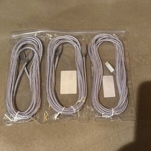 Braided USB Charging Cable - Silver